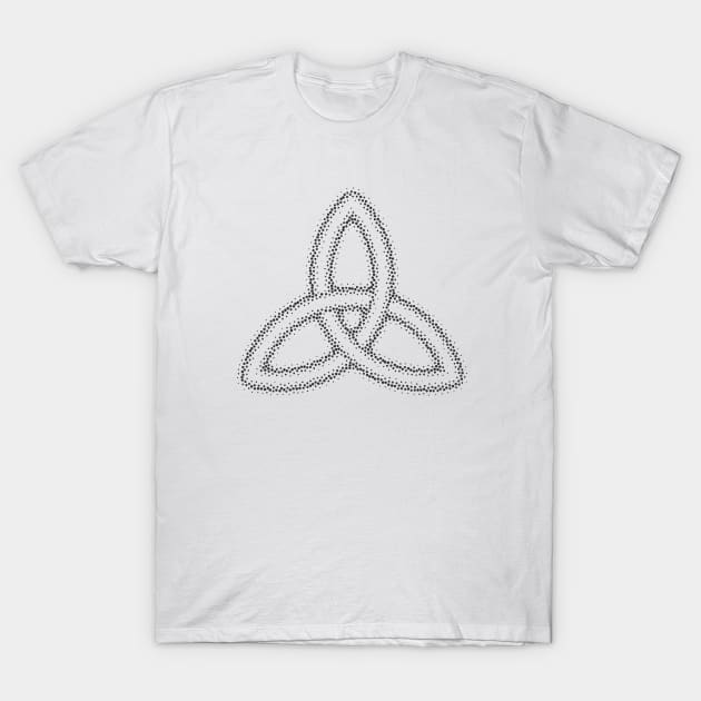 Stippled Triquetra T-Shirt by Senjin